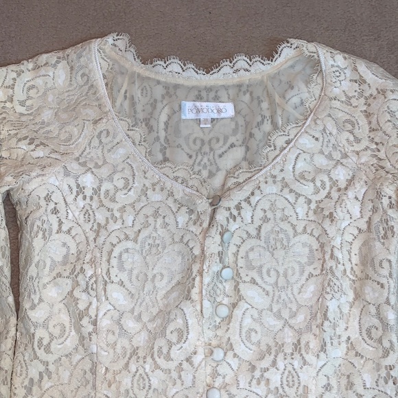 Vintage Designer Lace Dress - Picture 4 of 4